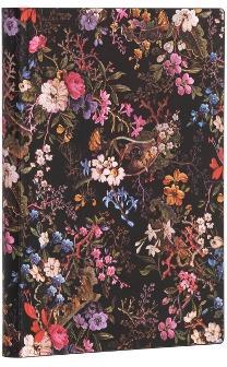 Taccuino Paperblanks copertina morbida Midi a righe Floralia - 13 x 18 cm