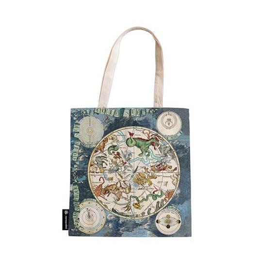 Borsa di tela Planisfero Celeste - 38 x 38 cm