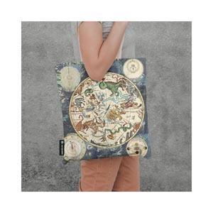 Borsa di tela Planisfero Celeste - 38 x 38 cm - 4