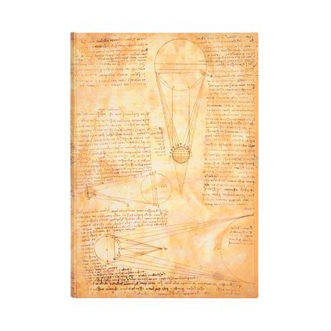 Taccuino per gli schizzi Paperblanks, Gli Schizzi di Leonardo, Sole e Chiaro di Luna, Grande - 21 x 30 cm