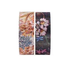 Nastro adesivo Washi Tape Paperblanks, Pacchetto misto di nastro washi, Anemone/Floralia - 1,5 x 4,5 cm - 2
