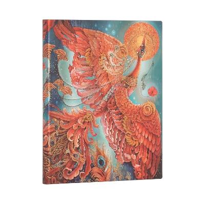Taccuino Flexi Paperblanks, Uccelli della Felicità, Uccello di Fuoco, Ultra, A pagine bianche - 18 x 23 cm