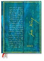 Agenda Paperblanks 2023 Verne, Ventimila Leghe, 12 mesi, settimanale, Preziosi Manoscritti, Ultra, verticale - 18 × 23 cm