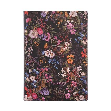 Agenda Paperblanks 2023 Floralia, 12 mesi, William Kilburn, Midi, giornaliera - 12,50 × 17,50 cm