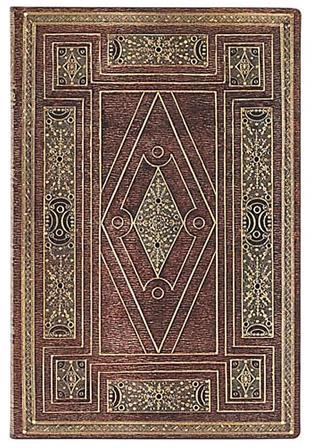 Paperblanks Taccuino flexi a copertina morbida, Mini, Righe, Biblioteca di Shakespeare, First Folio - 9,5 x 14 cm