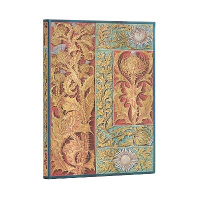 Paperblanks Taccuino flexi a copertina morbida, Midi, Righe, Vox Botanica, Cardo Selvatico - 13 x 18 cm