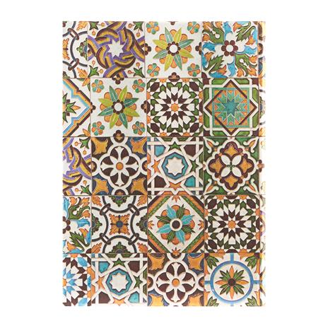 Diario a copertina rigida, Midi, Azulejos Portoghesi, Porto, Bianco - 2
