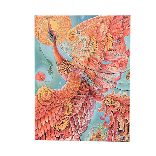Diario taccuino a copertina rigida Paperblanks, Righe, Uccello di Fuoco, Ultra, Uccelli della Felicità, 17,5 x 23 cm - 2