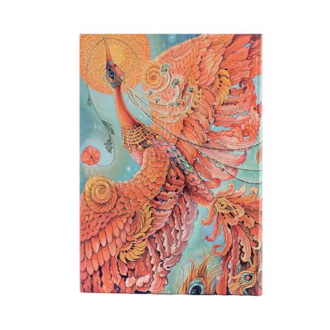 Diario taccuino a copertina rigida Paperblanks, Righe, Uccello di Fuoco, Mini, Uccelli della Felicità, 9 x 14 cm - 2