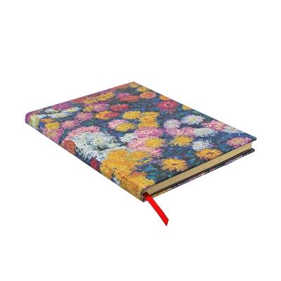 Diario taccuino a copertina rigida Paperblanks, Righe, Ultra, I Crisantemi di Monet, 17,5 x 23 cm