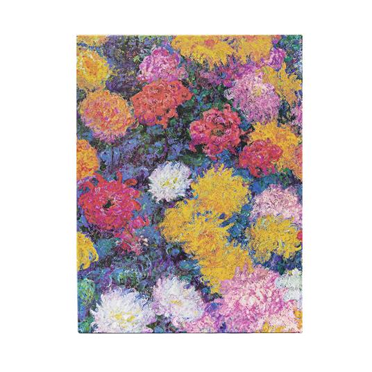 Diario taccuino a copertina rigida Paperblanks, Bianco, Ultra, I Crisantemi di Monet, 17,5 x 23 cm - 2