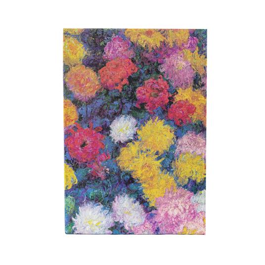 Diario taccuino a copertina rigida Paperblanks, Bianco, Midi, I Crisantemi di Monet, 12 x 18 cm - 2