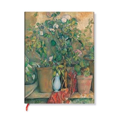 Cezanne’s Terracotta Pots and Flowers Ultra Unlined Hardback Journal (Elastic Band Closure) - Paperblanks - cover