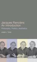 Jacques Ranciere: An Introduction - Joseph J. Tanke - cover