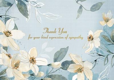 Sympathy Thank You Notes (White Jasmine) (14 Cards, 15 Self-Sealing Envelopes) - cover