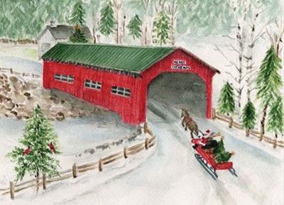 Snowy Sleigh Ride Deluxe Boxed Holiday Cards (20 Cards, 21 Self-Sealing Envelopes) - cover