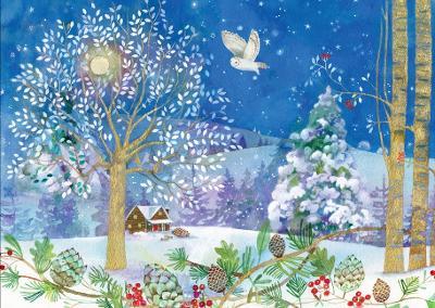 Winter Starlight Deluxe Boxed Holiday Cards (20 Cards, 21 Self-Sealing Envelopes) - cover