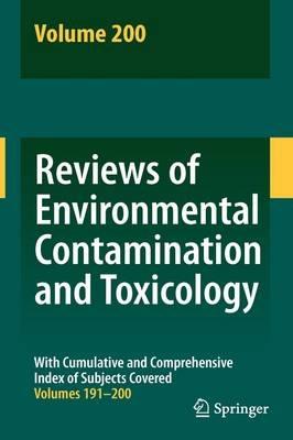 Reviews of Environmental Contamination and Toxicology 200 - cover