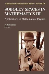 Sobolev Spaces in Mathematics III: Applications in Mathematical Physics - cover