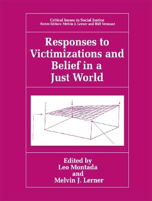 Responses to Victimizations and Belief in a Just World - cover