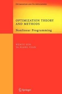 Optimization Theory and Methods: Nonlinear Programming - Wenyu Sun,Ya-Xiang Yuan - cover