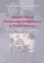 Handbook of Homework Assignments in Psychotherapy: Research, Practice, and Prevention