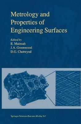 Metrology and Properties of Engineering Surfaces - cover