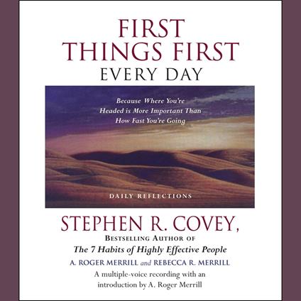 First Things First Every Day