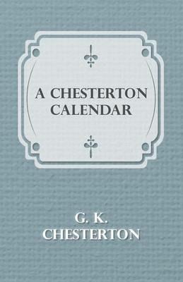 A Chesterton Calendar - G. K. Chesterton - cover
