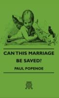 Can This Marriage Be Saved? - Paul Popenoe - cover