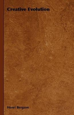 Creative Evolution - Henri Bergson - cover