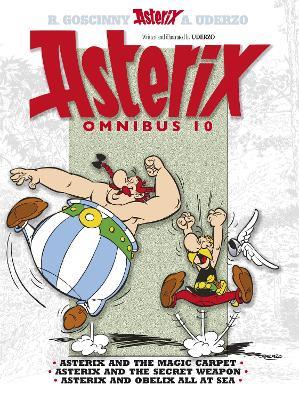 Asterix: Asterix Omnibus 10: Asterix and The Magic Carpet, Asterix and The Secret Weapon, Asterix and Obelix All At Sea - Albert Uderzo - cover