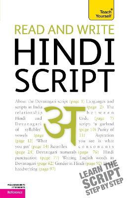 Read and write Hindi script: Teach Yourself - Dr Rupert Snell - cover