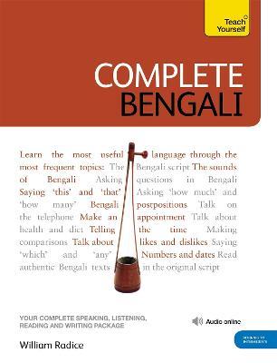 Complete Bengali Beginner to Intermediate Course: (Book and audio support) - William Radice - cover