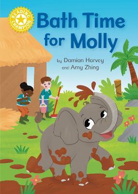 Reading Champion: Bath Time For Molly: Independent Reading Yellow 3 - Damian Harvey - cover