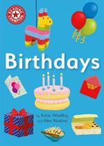 Reading Champion: Birthdays: Independent Reading Non-fiction Red 2