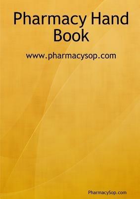 Pharmacy Hand Book - Pharmacy Sop.com - cover