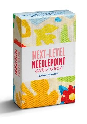 Next-Level Needlepoint Card Deck: 50 Innovative Stitches and Techniques for Tapestry Embroidery - Emma Homent - cover
