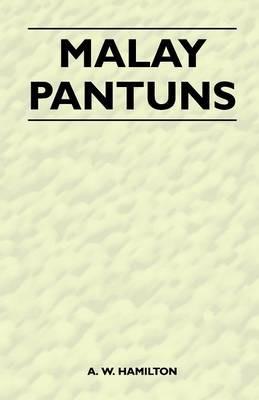Malay Pantuns - A. W. Hamilton - cover