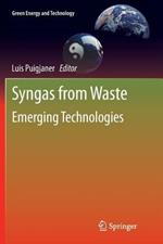 Syngas from Waste: Emerging Technologies