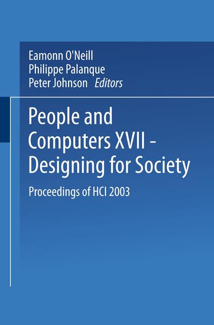 People and Computers XVII — Designing for Society