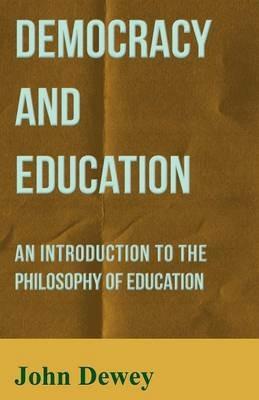 Democracy and Education - John Dewey - cover