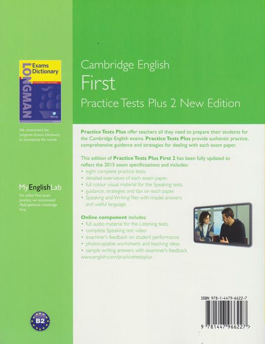 Cambridge First Volume 2 Practice Tests Plus New Edition Students' Book with Key - Nick Kenny,Lucrecia Luque-Mortimer,Lucrecia Luque Mortimer - 2
