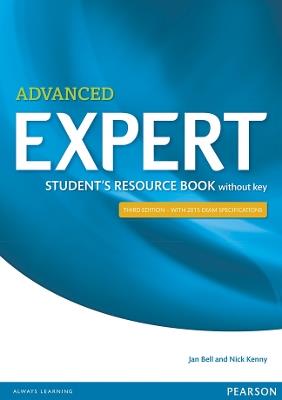 Expert Advanced 3rd Edition Student's Resource Book without Key - Jan Bell - cover