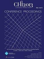 Chi 13 Proceedings of the 31st Annual Chi Conference on Human Factors in Computing Systems V4