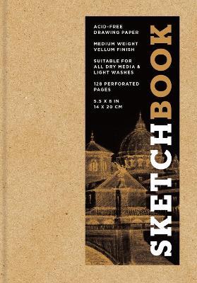 Sketchbook 5.5 x 8" Kraft Hardcover Mixed Media Sketchbook for Drawing: Acid-Free Quality Paper (128 pages) - Union Square & Co. - cover