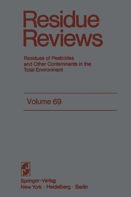 Residue Reviews - Francis A. Gunther,Jane Davies Gunther - cover