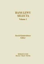 Hans Lewy Selecta: Volume 1
