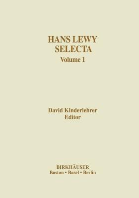 Hans Lewy Selecta: Volume 1 - cover