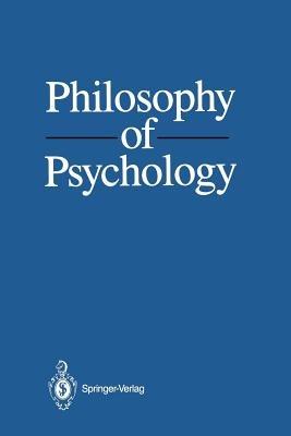Philosophy of Psychology - Mario Bunge,Ruben Ardila - cover